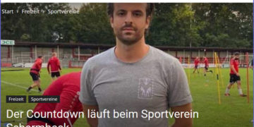 Physiotherapeut Arjan Etemi kümmerte sich um die Spieler des Sportvereins Schermbeck